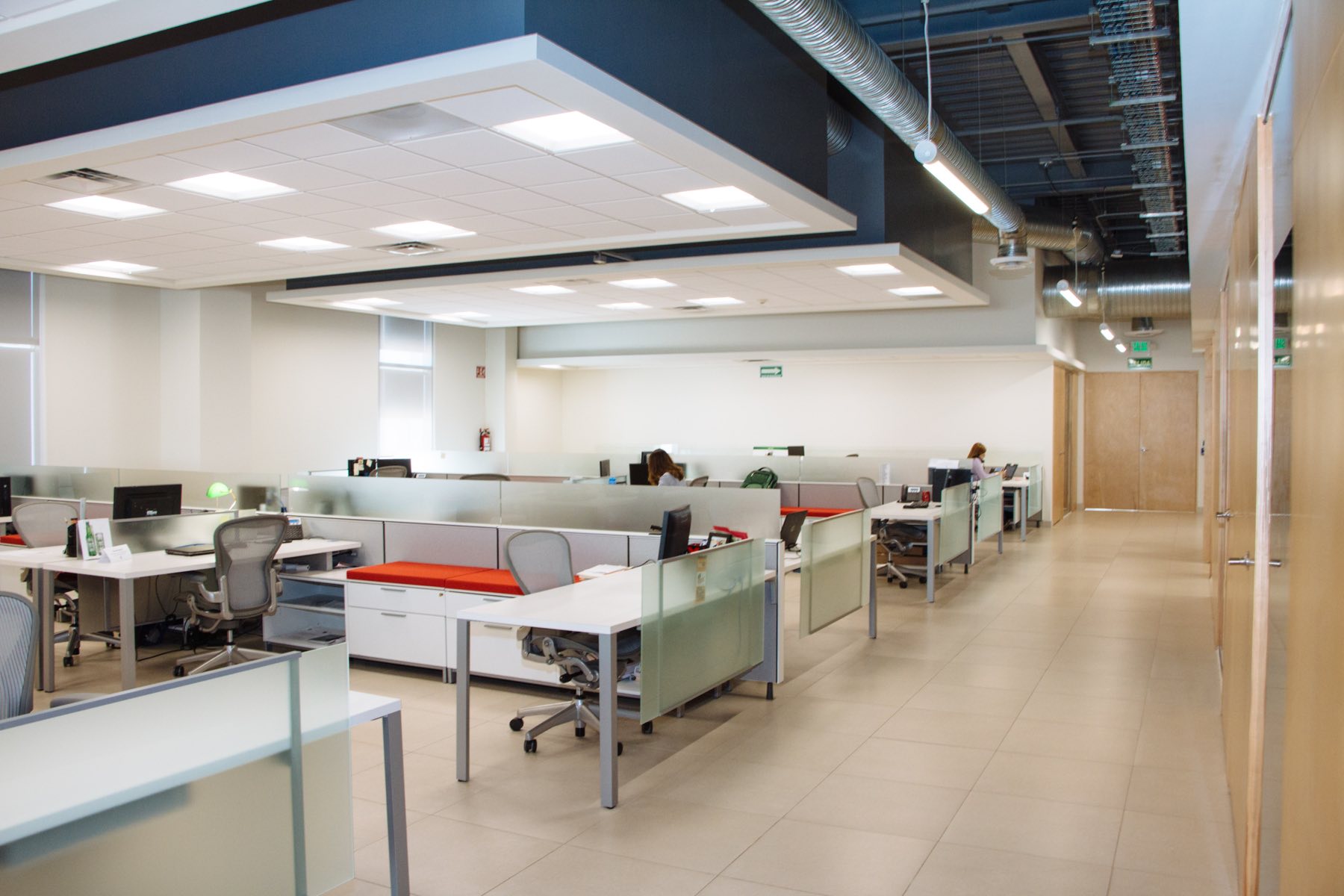 Bright, freshly finished open-plan office